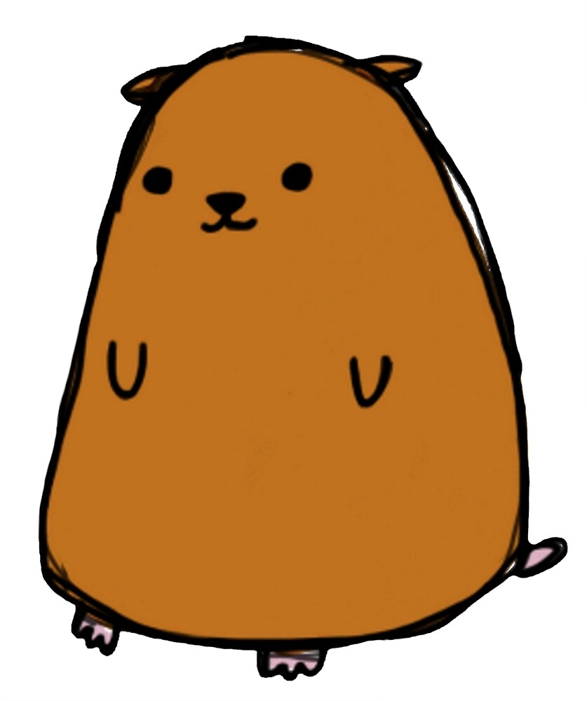 A dubiously drawn hampster